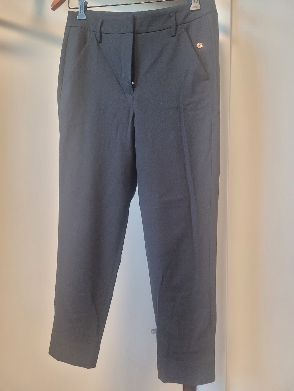 Kit and Ace Crop Adjustable Ankle Wool Blend Trousers